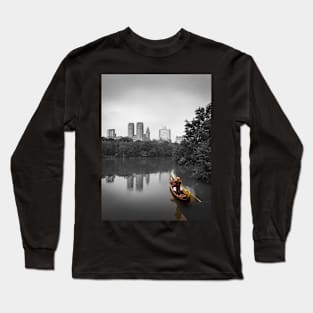 Central Park Manhattan Gondola Boat NYC Long Sleeve T-Shirt